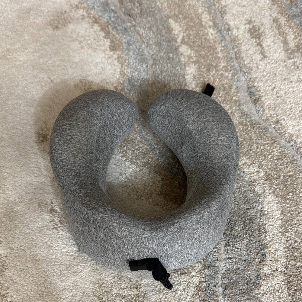 Cozy Gray Neck Pillow